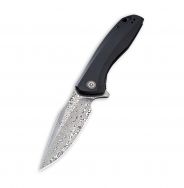 Civivi Knives Baklash Liner Lock C801DS Damascus Steel Twill Carbon Fiber