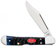 Case xx Knives Mini Copperlock Jigged Navy Blue Bone 6891 Stainless Pocket Knife