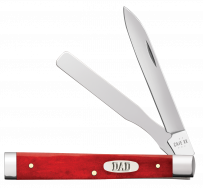 Case xx Knives Baby Doc DAD Dark Red Bone 10638 Stainless Pocket Knife
