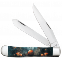 Case xx Knives Trapper Jack-O-Lantern Woods 10642 Stainless Pocket Knife