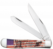 Case xx Knives Trapper US Patriotic Red White Blue 10678 Stainless Pocket Knife