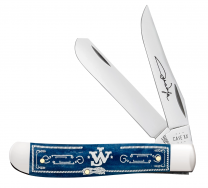 Case xx Knives Mini Trapper John Wayne Navy Blue Bone 10720 Stainless Knife