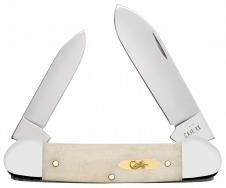 Case xx Knives Canoe Smooth Natural Bone 11023 Stainless Pocket Knife