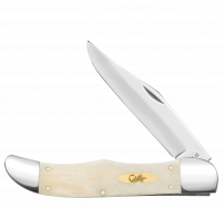 Case xx Knives Folding Hunter Smooth Natural Bone 11024 Stainless Pocket Knife