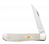 Case xx Knives Mini Trapper Smooth Natural Bone 11025 Stainless Pocket Knife
