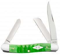 Case xx Knives Medium Stockman Gator Bright Green Bone 11442 Stainless Knife
