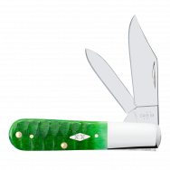 Case xx Knives Barlow Gator Jig Bright Green Bone 11443 Stainless Pocket Knife