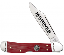 Case xx Knives USMC Marines Copperlock Red G-10 13198 Stainless Pocket Knife