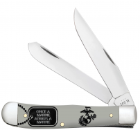 Case xx Knives Trapper U.S. Marines Gray Synthetic 13208 Pocket Knife