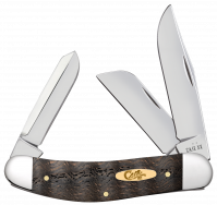 Case xx Knives Sowbelly Stockman Black Curly Oak 14011 Stainless Pocket Knife