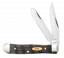 Case xx Knives Tiny Trapper Black Curly Oak 14012 Stainless Pocket Knife