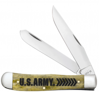 Case xx Knives Trapper U.S. Army Olive Green Bone 15056 Pocket Knife