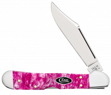 Case xx Knives Mini Copperlock Pink Crackle Kirinite 16162 Stainless Knife