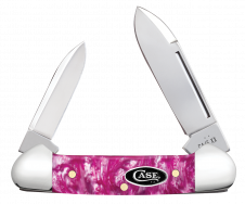 Case xx Knives Butterbean Pink Crackle Kirinite 16164 Stainless Pocket Knife