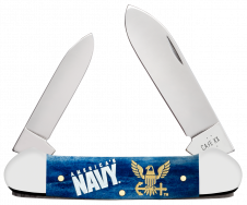 Case xx Knives Canoe America's Navy Blue Bone 17731 Stainless Pocket Knife