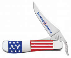 Case xx Knives Russlock Scouting America Red & Blue Synthetic 18144 Pocket Knife