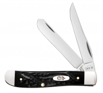 Case xx Knives Mini Trapper Rough Black Synthetic Stainless 18237 Pocket Knife