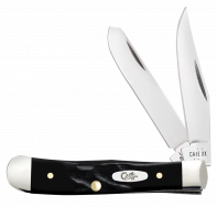 Case xx Knives Tiny Trapper Rough Black Synthetic 18241 Stainless Pocket Knife