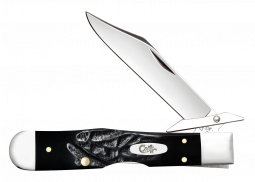 Case xx Knives Cheetah Cub Rough Black Synthetic 18243 Stainless Pocket Knife