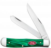 Case xx Knives Trapper Green Pearl Kirinite 24410 Stainless Pocket Knife