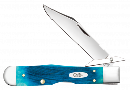Case xx Knives Cheetah Cub Sawcut Caribbean Blue Bone 25578 Stainless Knife