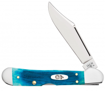 Case xx Knives Mini Copperlock Caribbean Blue Bone 25585 Stainless Pocket Knife