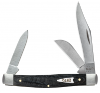 Case xx Knives Medium Stockman Black Micarta 27818 Stainless Pocket Knife