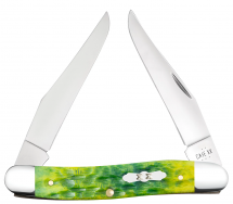 Case xx Knives Muskrat Jigged Green Apple Bone 27866 Stainless Pocket Knife