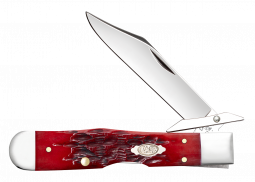 Case xx Knives Cheetah Cub Peach Seed Dark Red Bone 31943 Carbon Steel Knife