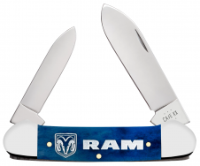 Case XX Knives Dodge RAM Canoe 37481 Navy Blue Bone Stainless Pocket Knife