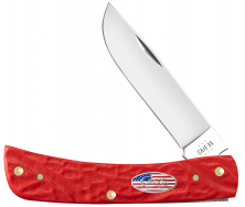 Case xx Knives Sodbuster Jr USA Rough Jig Red Synthetic 39968 Pocket Knife