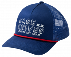 CASE XX Knives Royal Blue Cotton Nylon Mesh Adjustable Hat 41257 Rope Cap