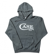 CASE XX Knives Charcoal Gray Cotton 41234 Large Hooded Sweatshirt