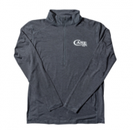 CASE XX Knives Graphite Heather 41251 Large 1/4 Zip Athletic Shirt