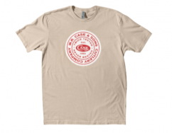 CASE XX Knives Tan Cotton W.R. Case & Sons Cutlery Co. 41223 X-Large T-Shirt