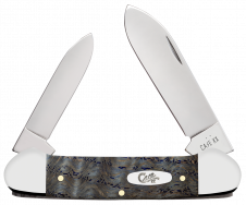Case xx Knives Canoe Blue Curly Oak Wood 47496 Stainless Pocket Knife