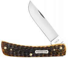 Case xx Knives Sod Buster Jr Burnt Amber Bone 51394 Carbon Steel Pocket Knife
