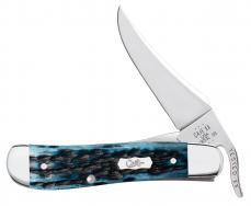 Case xx Russlock Pocket Worn Mediterranean Blue Bone 51859 Stainless Knife
