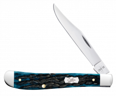 Case xx Knives Slimline Trapper Jig Mediterranean Blue Bone 51865 Pocket Knife