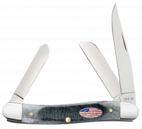 Case xx Knives Stockman Stars & Stripes Gray Bone 53061 Stainless Pocket Knife