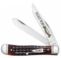 Case xx Knives Mini Trapper Pocket Worn 30th Mahogany Bone 55231 Stainless Knife