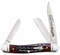 Case xx Knives Med Stockman Pocket Worn 30th Mahogany Bone 55232 Stainless Knife