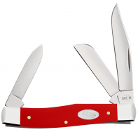 Case XX Knives Med Stockman 56982 White SparXX Red Delrin Stainless Pocket Knife