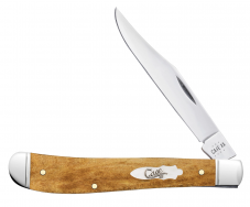 Case xx Knives Slimline Trapper Smooth Antique Bone 58203 Stainless Pocket Knife