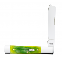 Case XX Knives Razor Jack 61042 Lime Green Bone Stainless Steel Pocket Knife