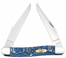 Case XX Seahorse Whittler 1st Run Blue Sycamore Wood 93738