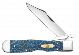 Case xx Knives Cheetah Cub Blue Sycamore Wood 63738 Stainless Pocket Knife