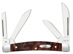 Case xx Knives Small Congress Maple Burl Wood 64069 Stainless Pocket Knife
