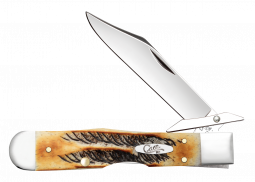 Case xx Knives Cheetah Cub 6.5 BoneStag 65349 Stainless Pocket Knife