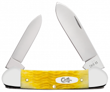 Case xx Knives Canoe Platts Jig Yellow Bone 75312 Stainless Pocket Knife